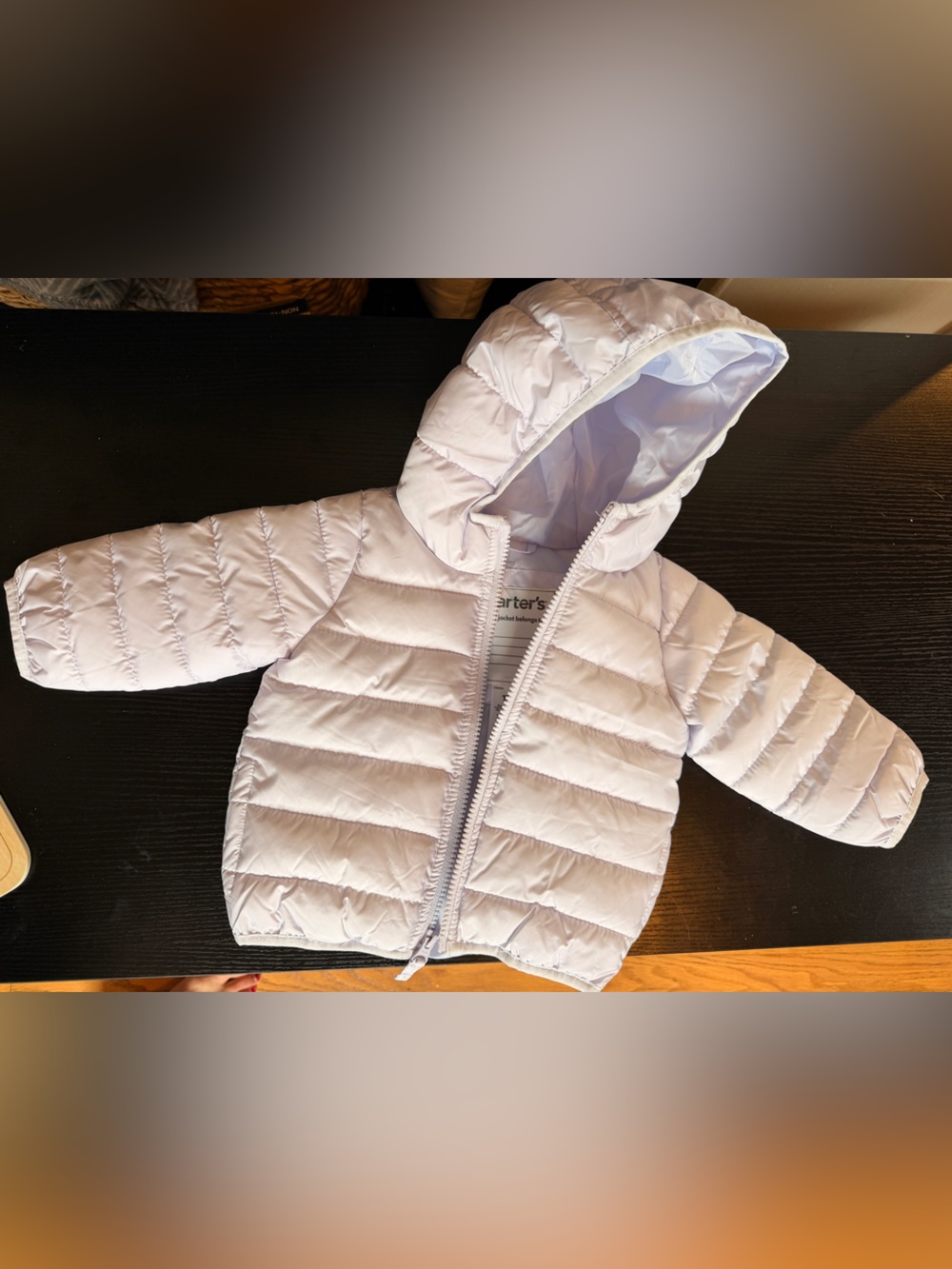Carter's Pale Lavender Hooded Puffer Jacket